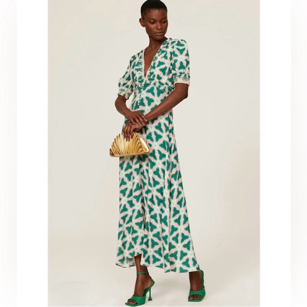 Saloni Lea Smocked Dress